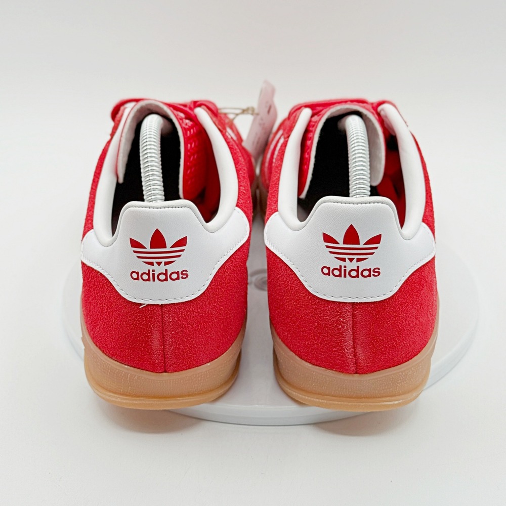 Adidas Gazelle Indoor Shoes Size 9.5 Mens Better Scarlet White Gum JI2063, NEW - Picture 6 of 13